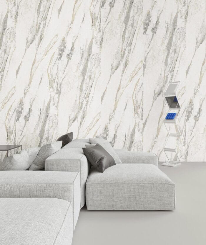 Интерьер с панелью FloorLaBs Marble Picasso